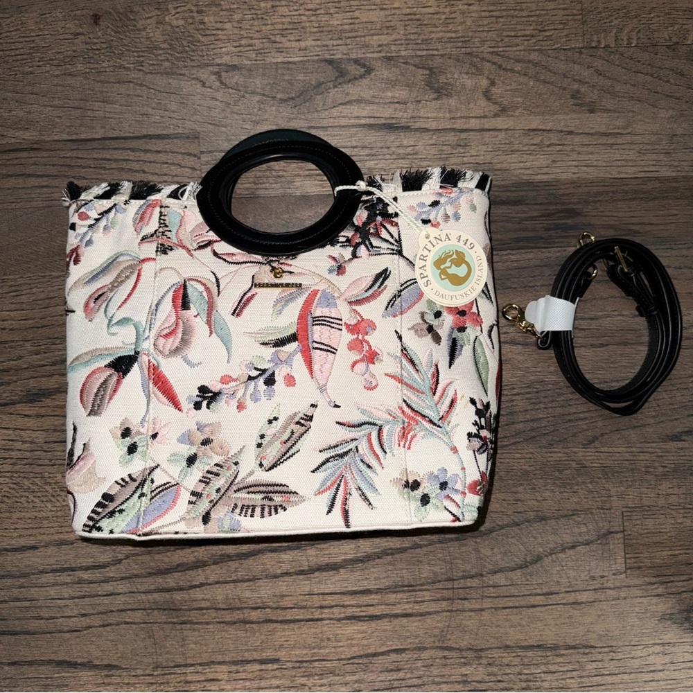 Spartina 449‎ Resort Tote City Market Floral Vine